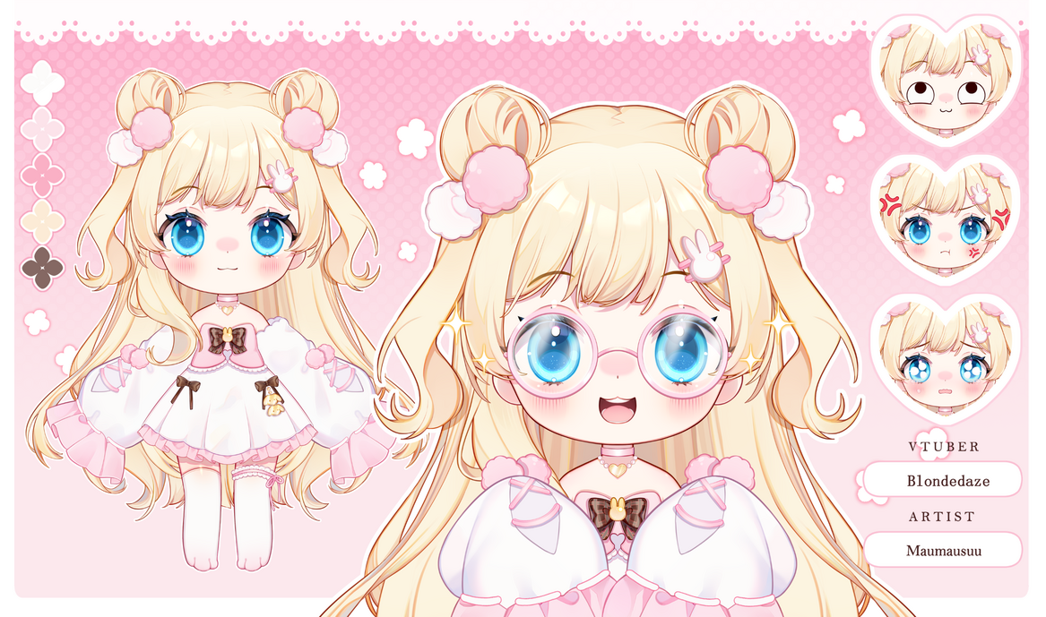 Vtuber chibi blondedaze Vtuber chibi blondedaze